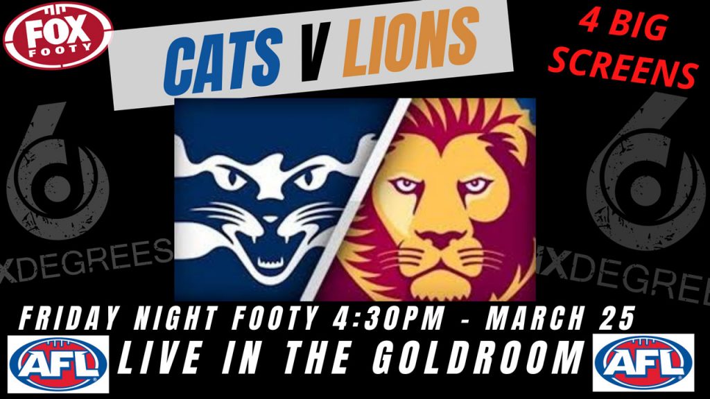 AFL 2021 Round 2 - Cats v Lions