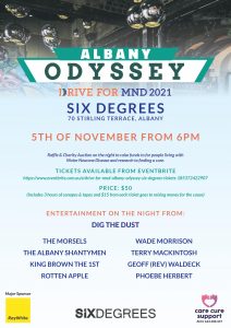 DRIVE FOR MND - Albany Odyssey @ Six Degrees