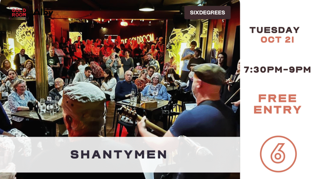 Albany shanty music with Shantymen live at Six Degrees Goldroom