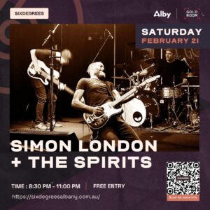 Simon London and The Spirits: A Must-See Free Rock Show in Albany