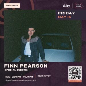 things to do in Albany WA Finn Pearson live Six Degrees Albany May 2026