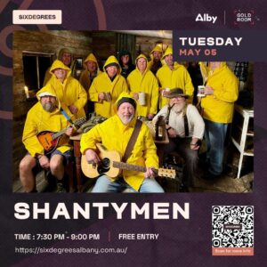 The Albany Shantymen Live – What to See in Albany (May 2026)