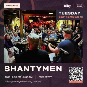 Albany Tuesday Folk Songs: Amazing Shantymen 1 Sep